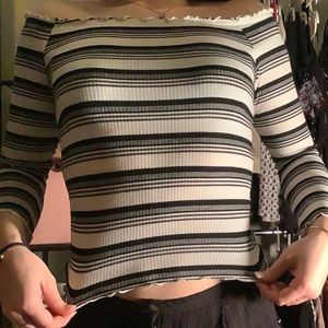 Charolette Russe Off the shoulder ribbed top